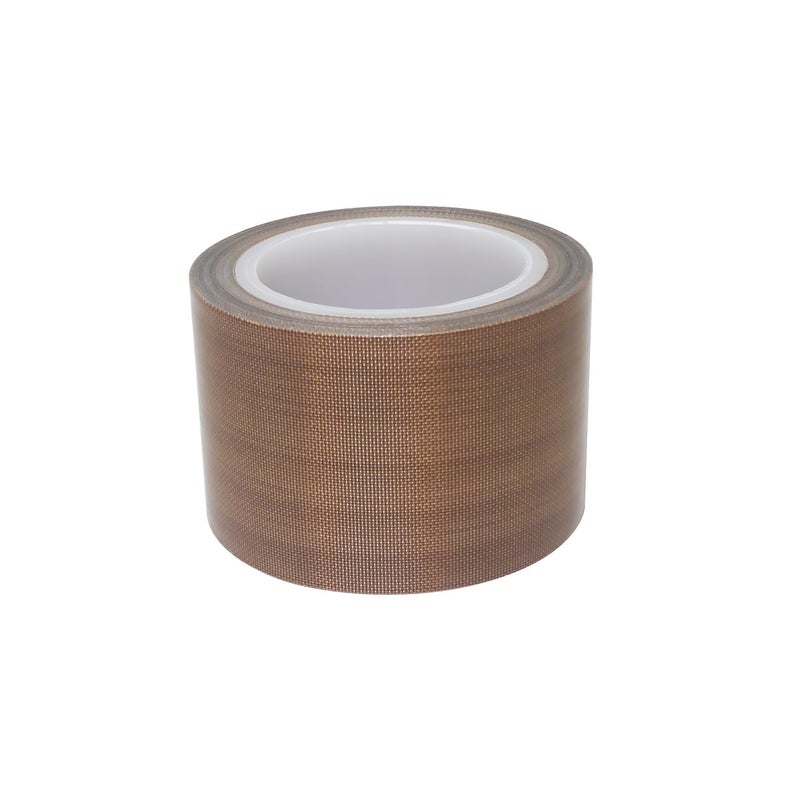 YongXuan PTFE Coated Fabric Tape Teflon Adhesive Tape High Temperature Vacuum, Hand and Impulse Sealers Machine Sealing Tape 0.18mm Thick (38mm-5M) - Image 1